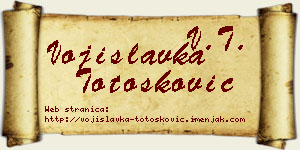 Vojislavka Totošković vizit kartica
